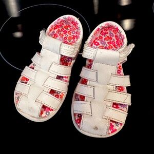 Toddler Girl Size 6 Wonder Nation White Fisherman Sandals